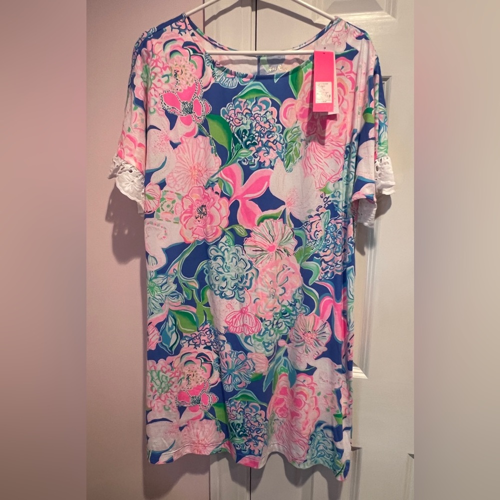 NWT Lilly Pulitzer XL Helina Dress Peony for your Thoughts